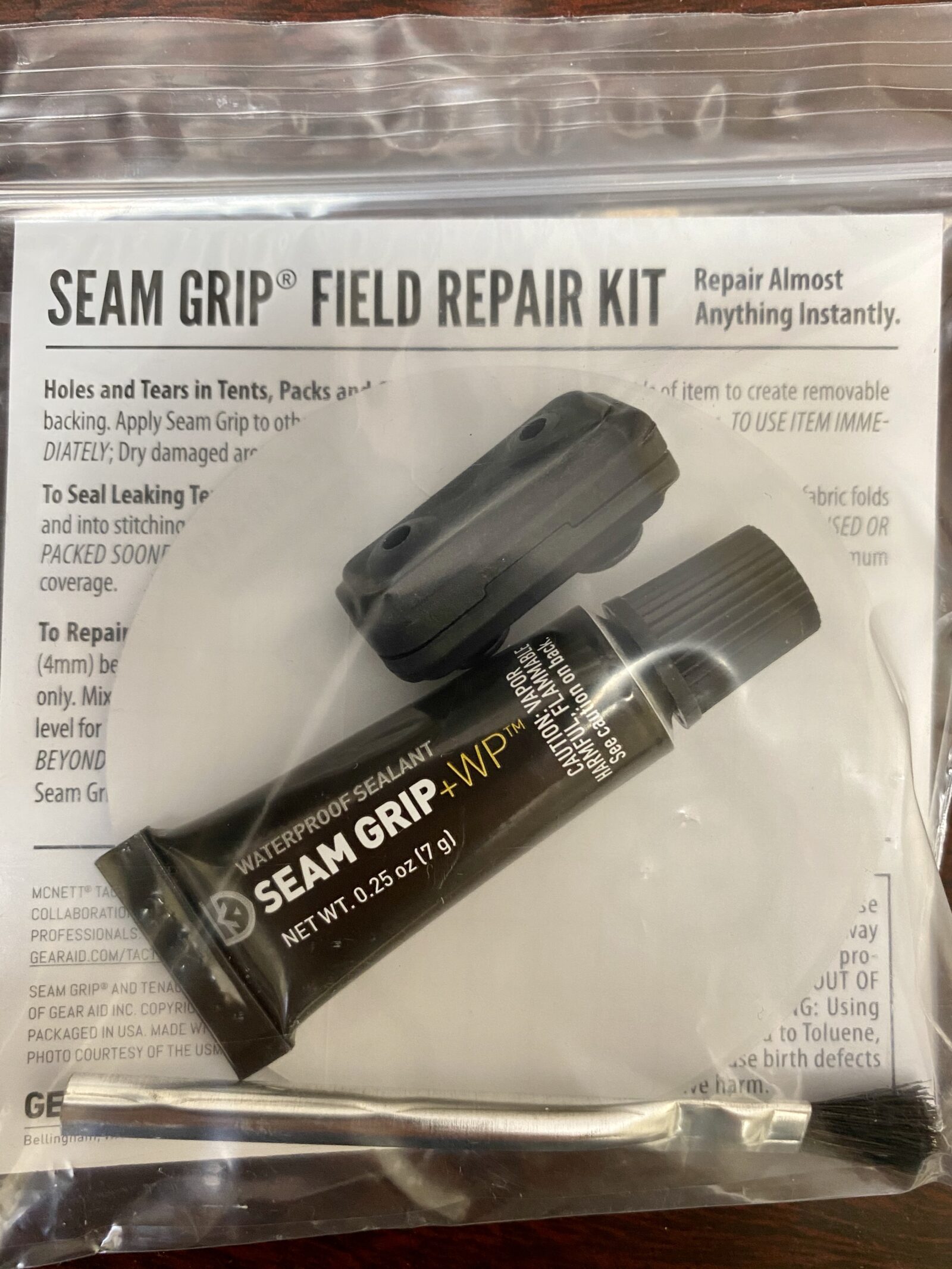 Seam Grip Field Repair Kit, Boot Repair